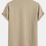 Geometric Diamond Jacquard Polo & Shorts Set