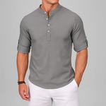 STRUCTURED WEAVE SHIRT FOR MEN