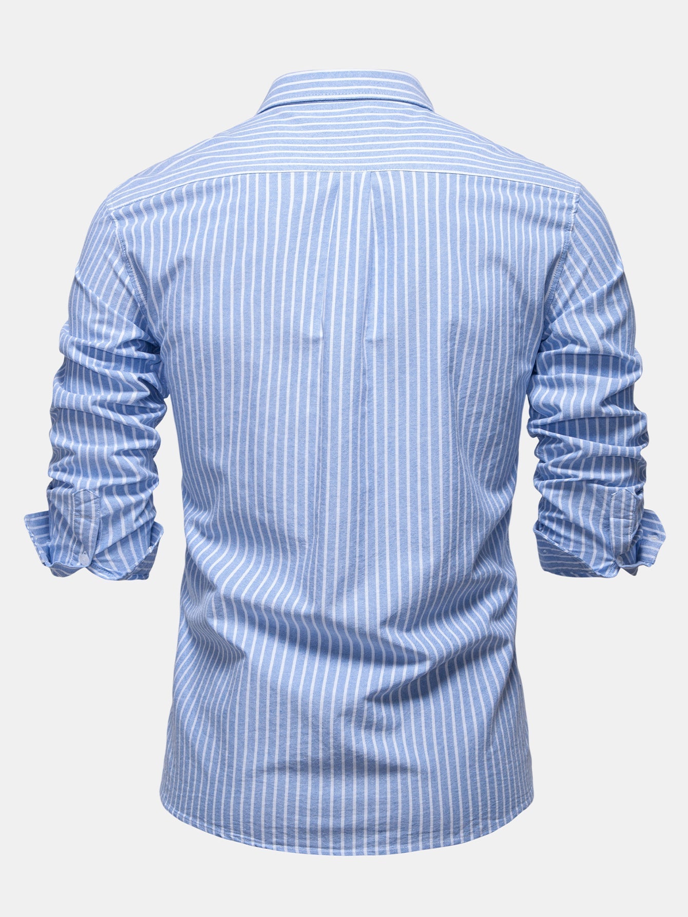 Cowboy Embroidery Cotton Oxford Stripe Shirt