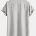 Crinkled Textured Button Down Shirt
