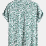 Animal Texture Cotton Shirts