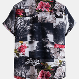 Floral Landscape Print Shirt