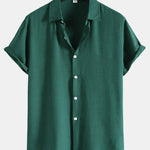 Cotton Blend Lapel Shirts #This Item Will Shrink After Washing, So We