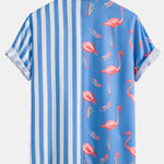 Flamingo Stripe Panel Shirt