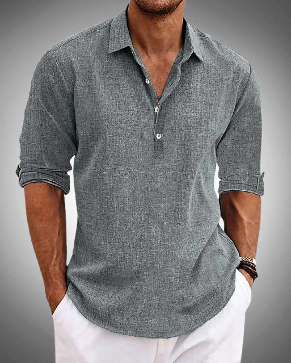 Michael | Classic Button Front Shirt