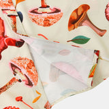 Mushroom Leaves Print Shirt