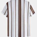 Linen Stripe Cuban Shirt