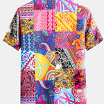 Geometric Floral Print Shirt