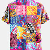 Geometric Floral Print Shirt