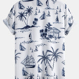 Island Sailing Print Shirt & Swim Shorts Set