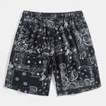 Paisley Print Shirt & Drawstring Swim Shorts Set
