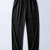 2 in 1 Waffle Notched Collar Sweatshirt & Waffle Pleated Pintuck Pants Set