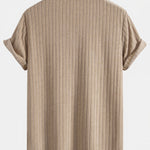Striped Terry Cuban Shirt & Striped Terry Cuban Shorts Set