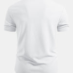 Muscle Fit Textured Stand Collar Shirt