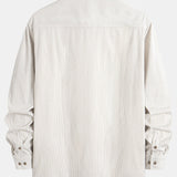 Long Sleeve Corduroy Pocket Button Up Shirt