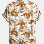 Viscose Tropical Print Button Up Shirt