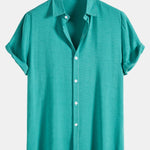 Cotton Blend Lapel Shirts #This Item Will Shrink After Washing, So We