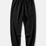 2 in 1 Waffle Crew Neck Sweatshirt & Drawstring Waffle Jogger Pants Set