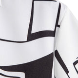 Abstract Print Button Up Shirt