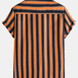 Holiday Stripes Lapel Shirts