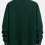 Long Sleeve Waffle Cuban Collar Shirt