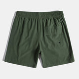 Hawaii Palm Tree Print Linen Cotton Shirt & Swim Shorts Set