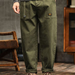 Vintage-Inspired Casual Utility Pants