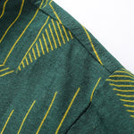 Line Geometry Print Button Up Shirt