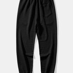 Short Sleeve Waffle Shirt & Drawstring Waffle Jogger Pants Set