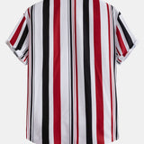 Colored Striped Print Shirt