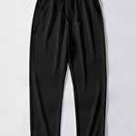 Long Sleeve Muscle Fit Ribbed Stand Collar Shirt & Ribbed Pants Set
