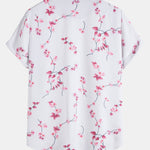 Cherry Blossom Print Button Up Shirt