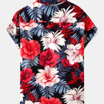 Tropical Flowers Print Shirt & Swim Shorts Set