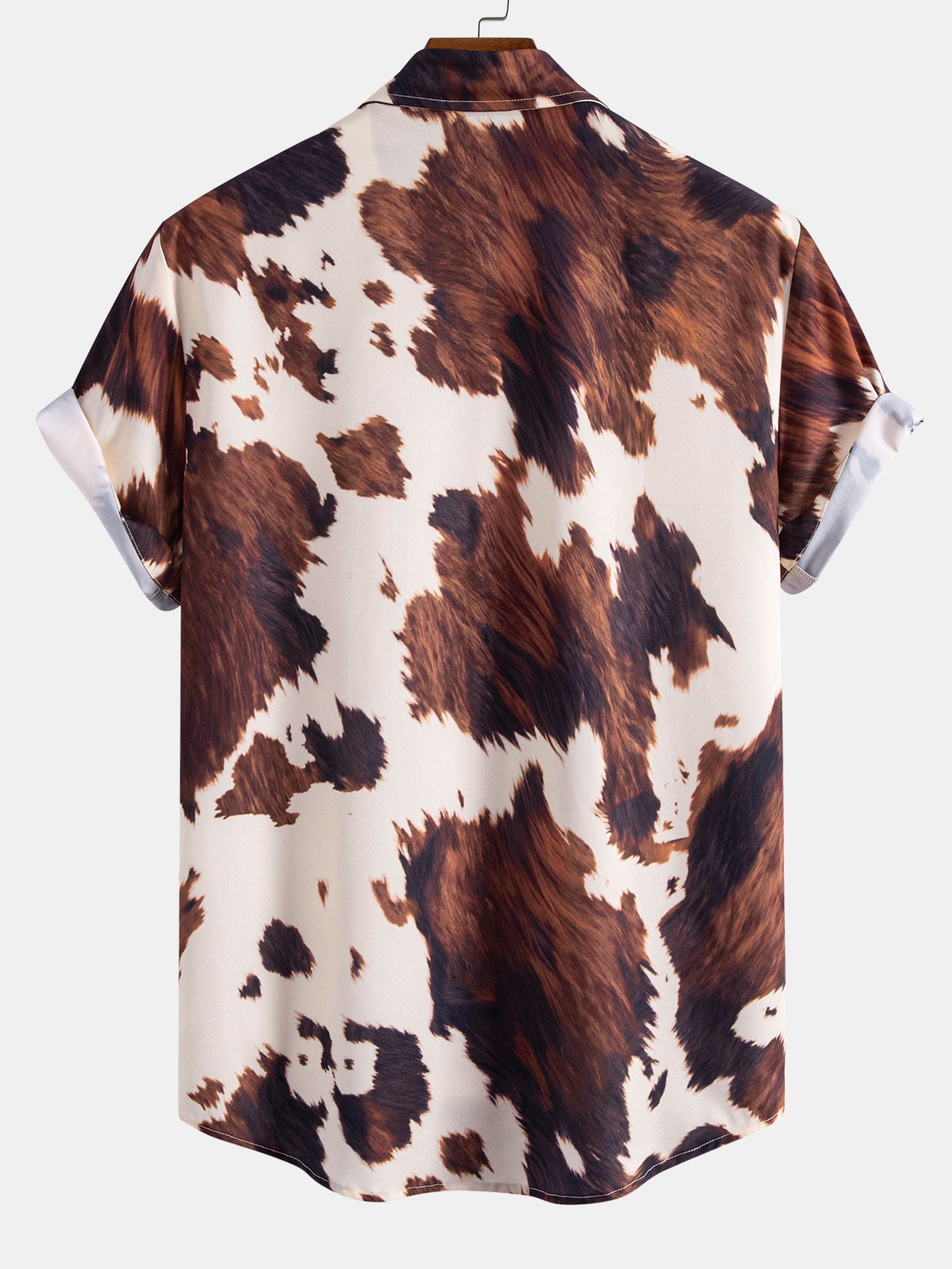 Cow Print Button Up Shirt