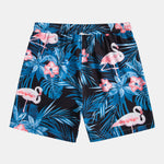 Flamingo Tropical Print Shirt & Shorts Set