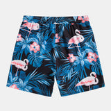 Flamingo Tropical Print Shirt & Shorts Set