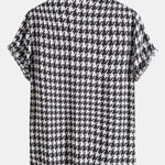 Black and White Geometric Print Shirt