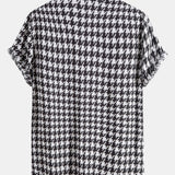 Black and White Geometric Print Shirt