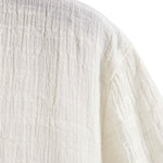 Textured Fabric Short Sleeve Shirt