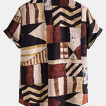 Geometry Print Retro Shirt