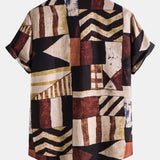Geometry Print Retro Shirt