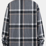 Long Sleeved Plaid Button Up Shirt
