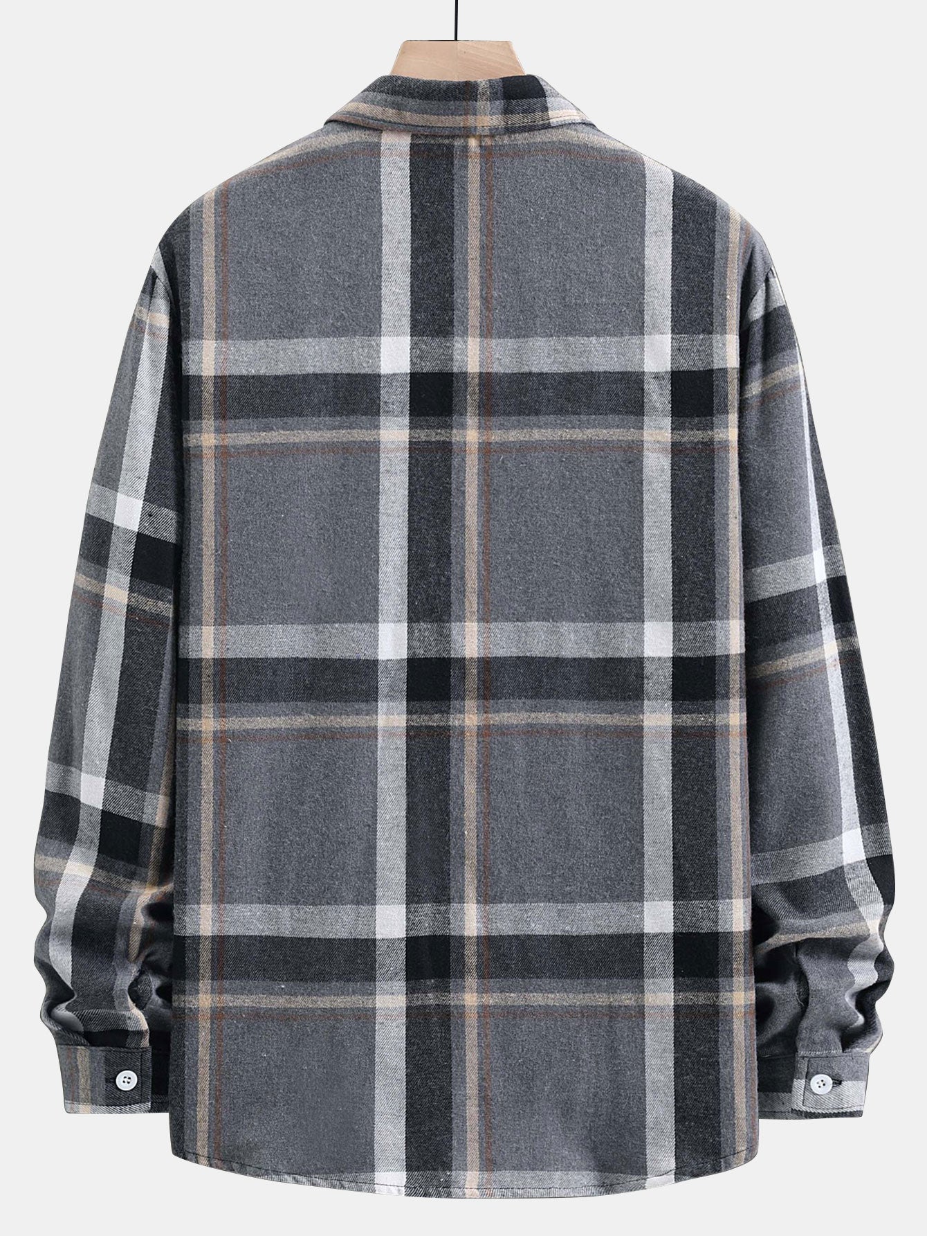Long Sleeved Plaid Button Up Shirt