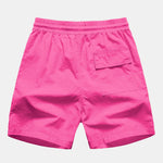 Colorful Tiger Patchwork Shirt & Swim Shorts Set