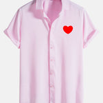 Red Heart Pattern Shirts