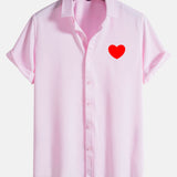 Red Heart Pattern Shirts