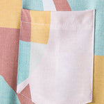 Abstract Color Block Print Shirt