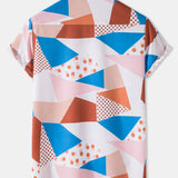 Geometric Polka Dot Print Shirt
