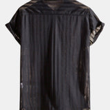 Mesh Button Up Shirt