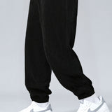 Quarter Zip Ethnic Geometric Patchwork Teddy Sweatshirt & Corduroy Jogger Set